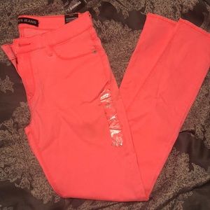 Neon pink Express mid rise legging